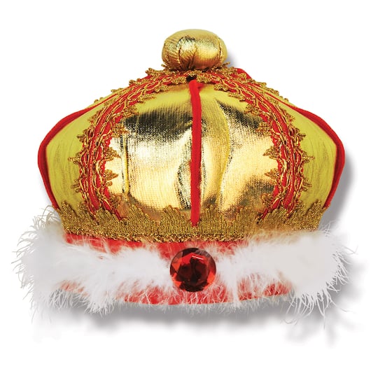 Beistle Gold Fabric Kings Crown